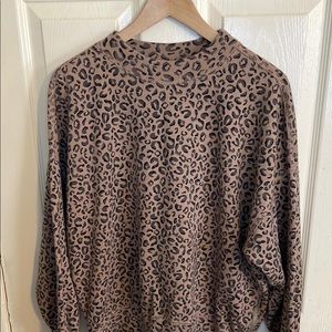 Abercrombie and fitch Leopard Print crewneck